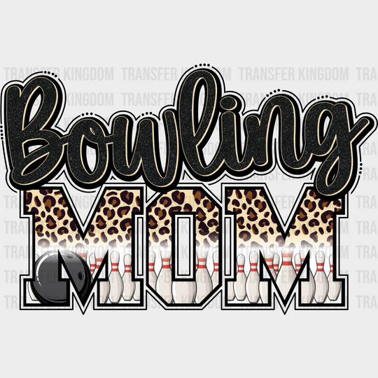 Bowling Mom - Dtf Heat Transfer Unisex S & M (10’’) / Dark Color Design (See Imaging)