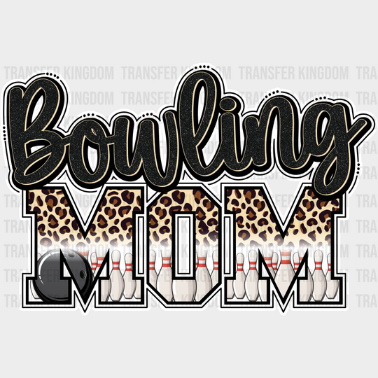 Bowling Mom - Dtf Heat Transfer Unisex S & M (10’’) / Light Color Design (See Imaging)