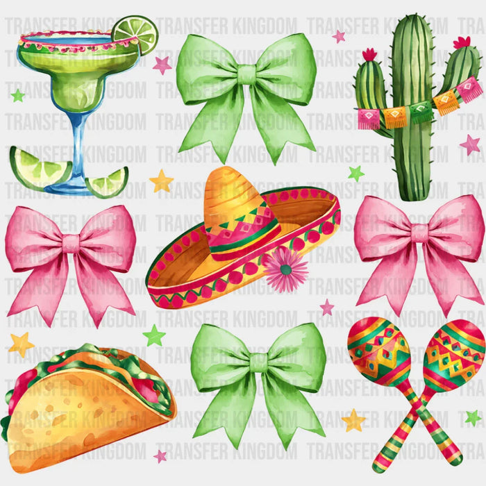Bowties Cactus Taco - Cinco De Mayo DTF Transfer