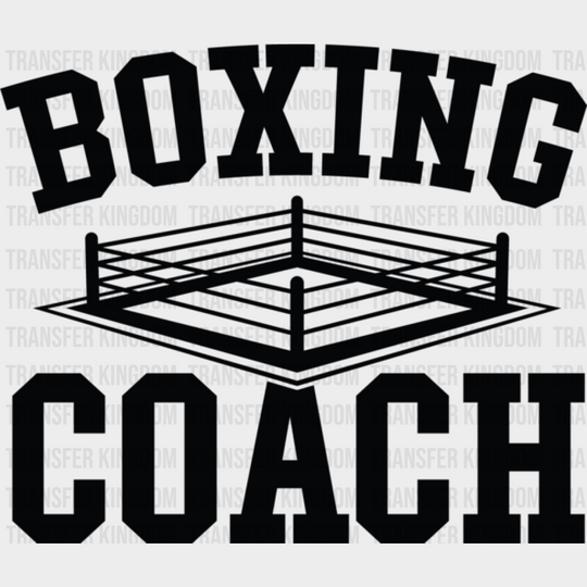 Boxing Coach - Dtf Heat Transfer Unisex S & M (10’’) / Dark Color Design (See Imaging)