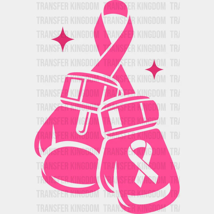 Boxing Gloves - Breast Cancer DTF Transfer