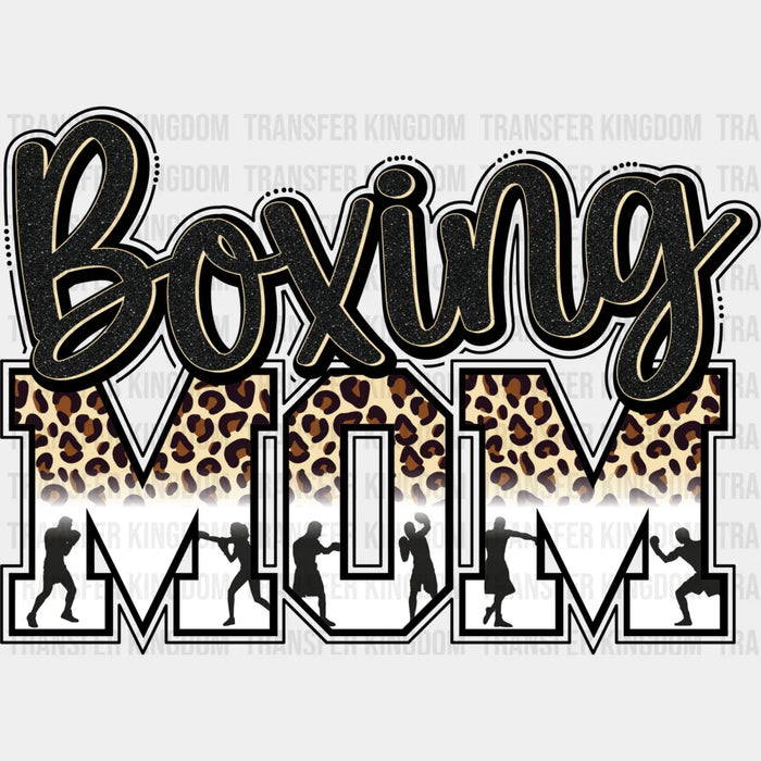 Boxing Mom Leopard Print - Boxing DTF Heat Transfer
