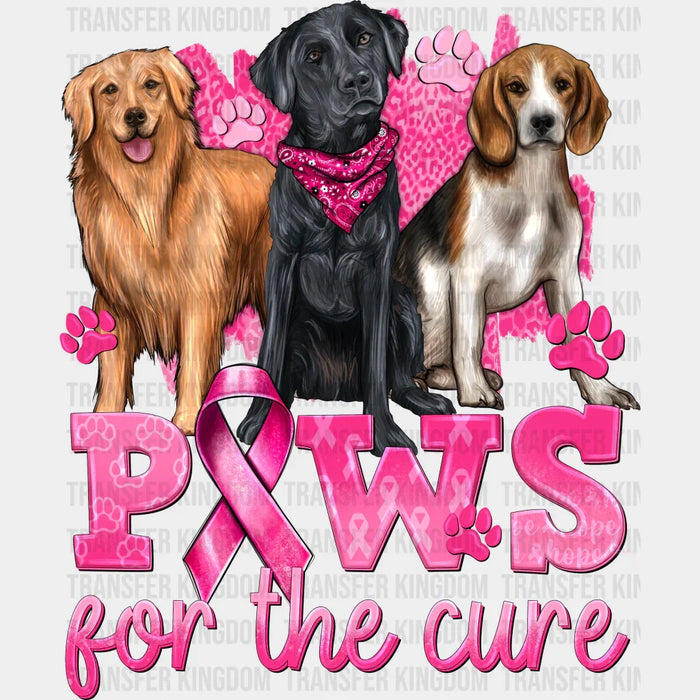 BREAST CANCER DOG Design - DTF heat transfer