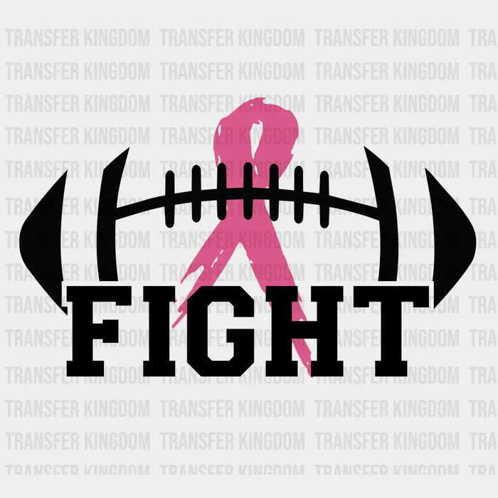 Breast Cancer Fight Football Design - Breast Cancer DTF heat transfer
