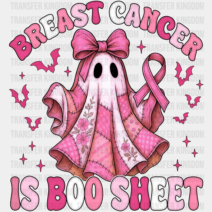Breast Cancer Is Boo Sheet - Breast Cancer Awareness DTF Transfer