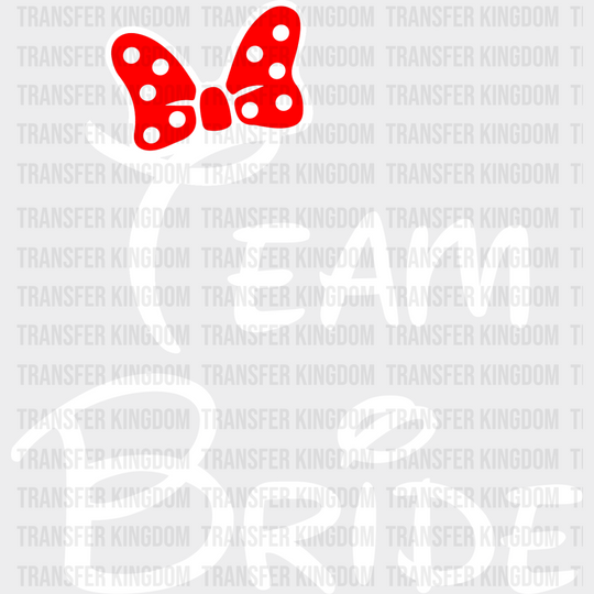 Bridal Party Disney Design - Dtf Heat Transfer Unisex S & M ( 10 ) / Team Bride Light Color See