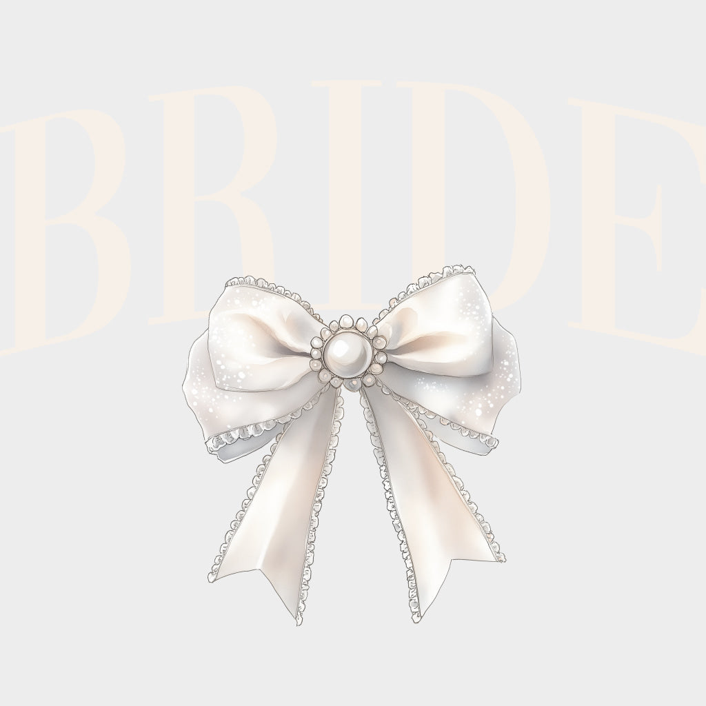 Bride B&W - Bachelorette DTF Transfers transfer-kingdom Light Color Design (See Imaging)