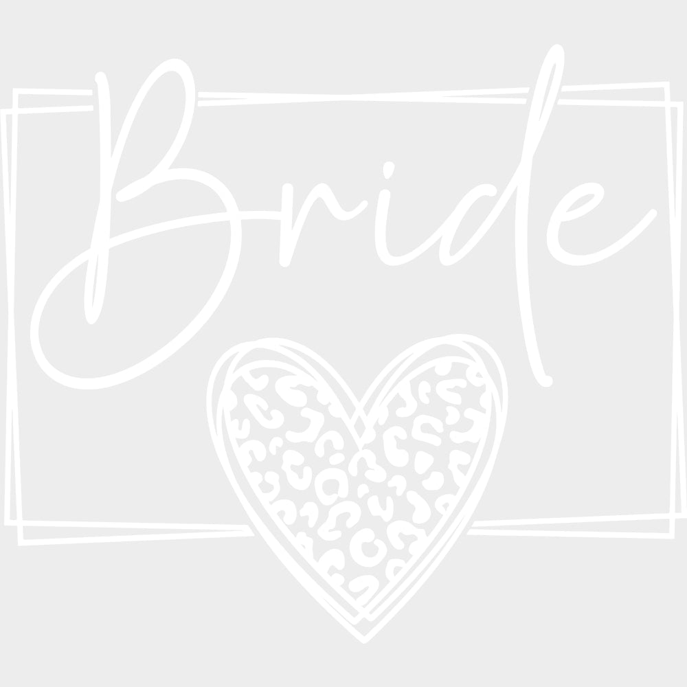 Bride Heart - Wedding Crew DTF Transfers transfer-kingdom Light Color Design (See Imaging)