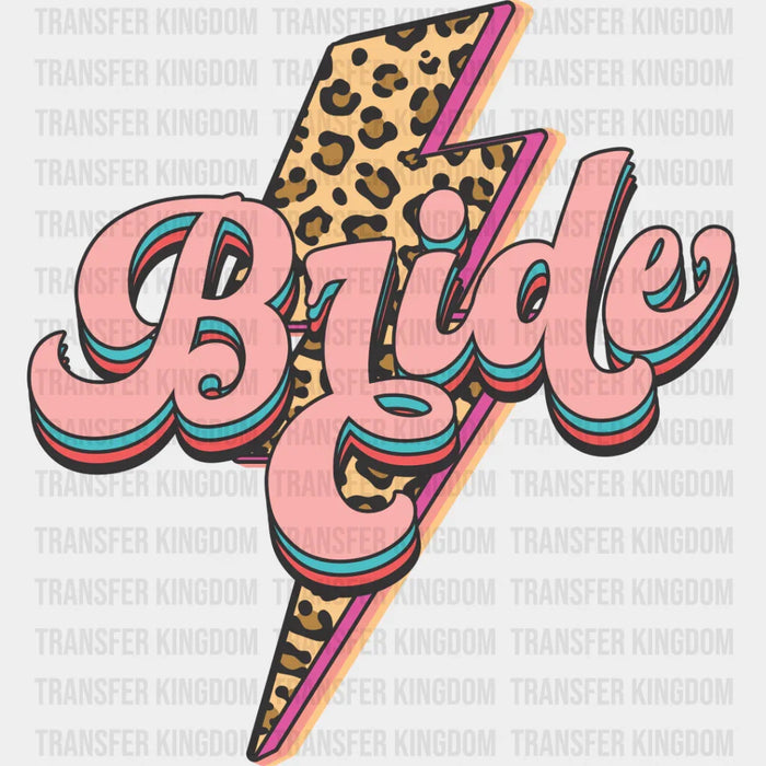 Bride Leopard Print Design - Bachelorette Iron On DTF Transfer