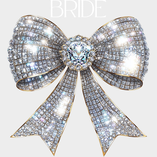 Bride Sparkling Ribbon - Bachelorette DTF Transfers transfer-kingdom Light Color Design (See Imaging)