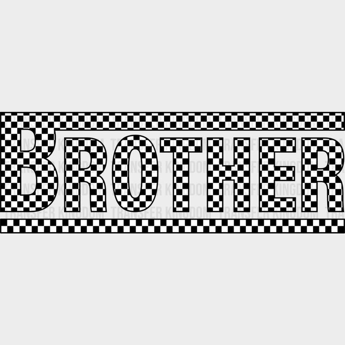 Brother Checkered Design - Brother DTF Transfers