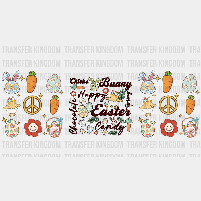 Bunny Easter Candy UV DTF Transfer Cup Wrap UV DTF Sticker