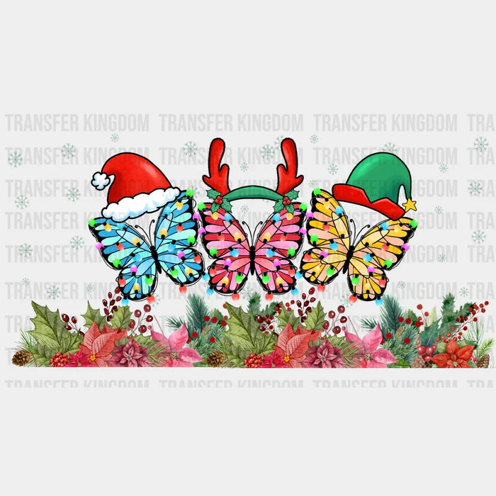 BUTTERFLIES CHRISTMAS Uv Dtf Wrap - UV DTF TRANSFER