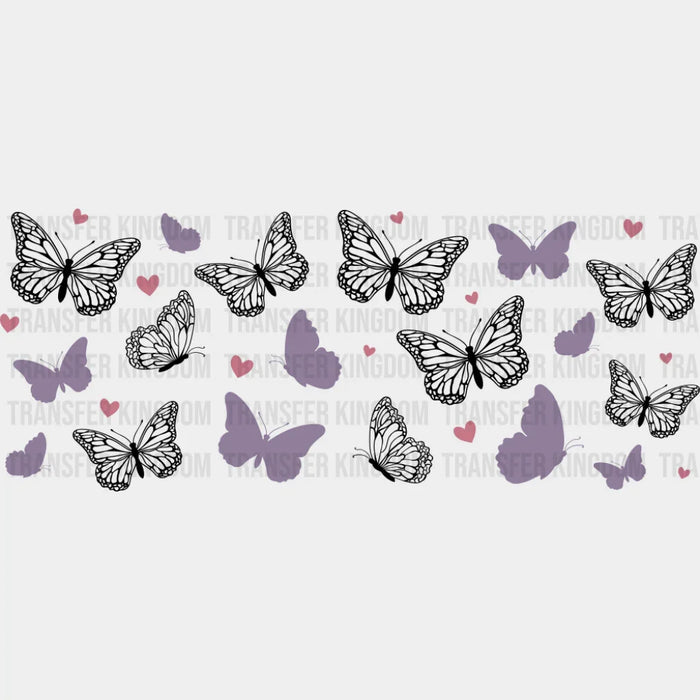 Butterflies - General Cup Wrap UV Sticker Permanent UV DTF Decal
