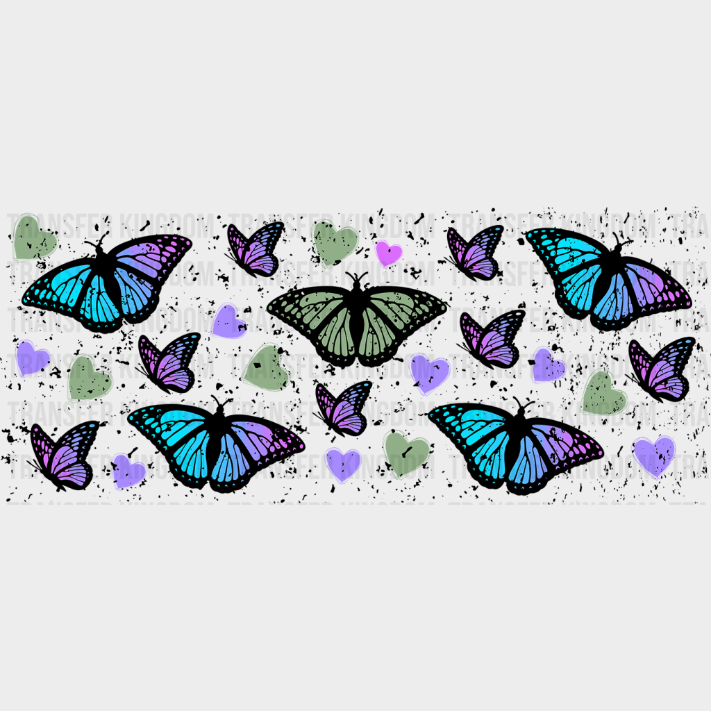 Butterflies Uv Dtf Transfer Cup Wrap Sticker