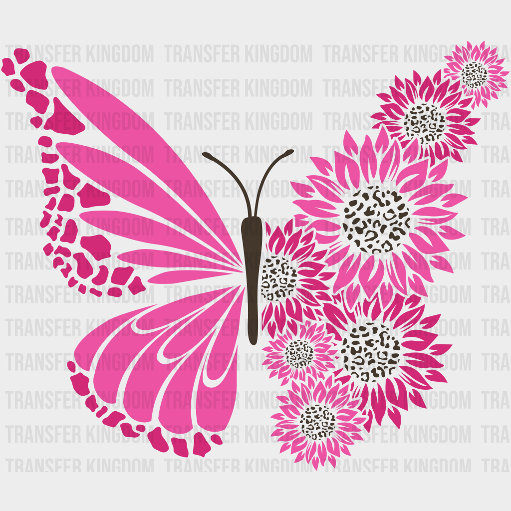 Butterfly Cancer Support Design - DTF heat transfer - Transfer Kingdom