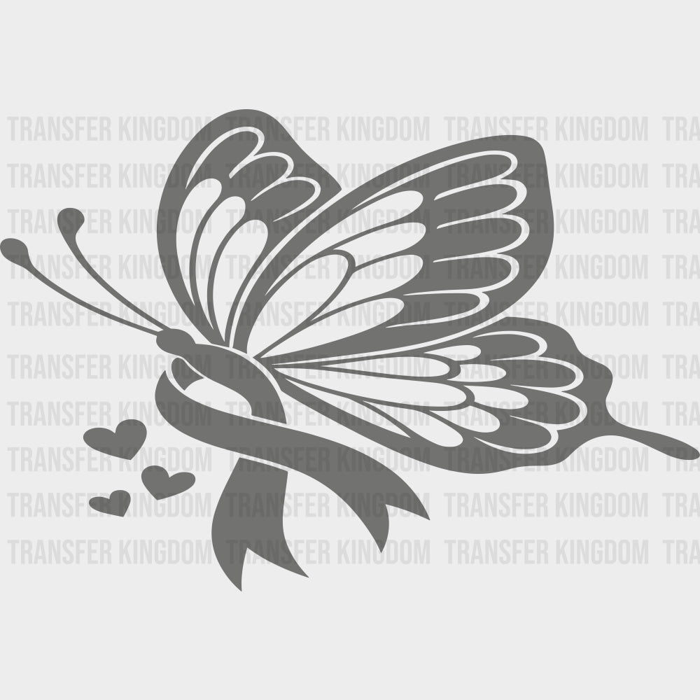 Butterfly & Ribbon - Colon Cancer DTF Transfers