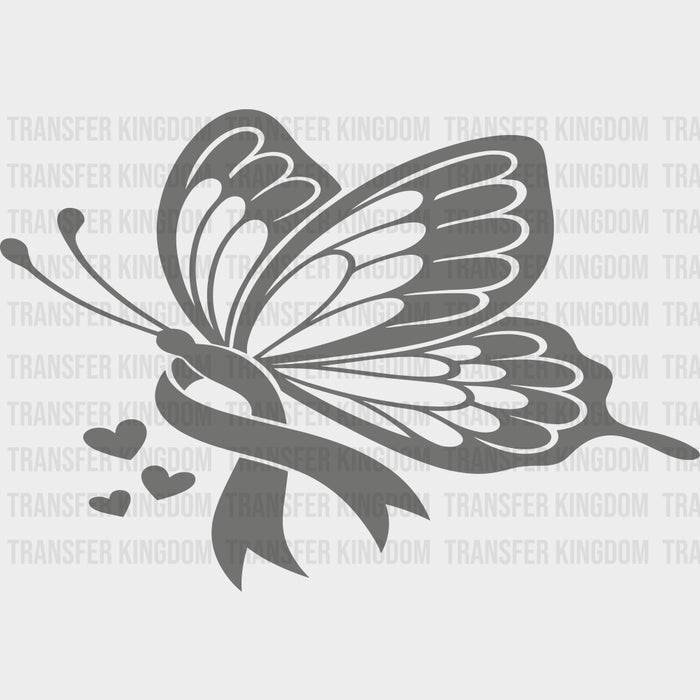 Butterfly & Ribbon - Colon Cancer DTF Transfers