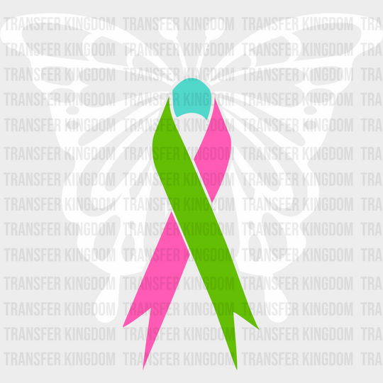 Butterfly Ribbon Design - Metastatic Breast Cancer Dtf Transfer Unisex S & M (10’’) / Light