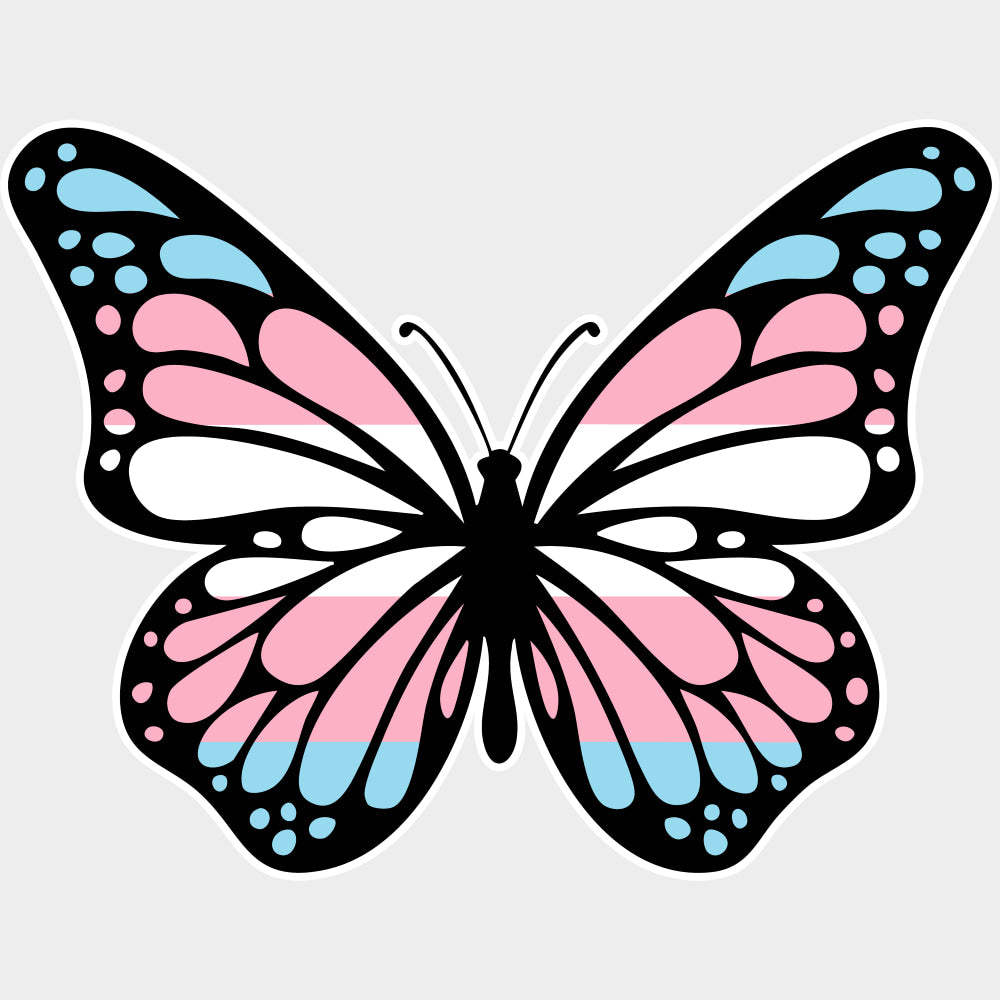 Butterfly - Transgender DTF Transfers transfer-kingdom Light Color Design (See Imaging)