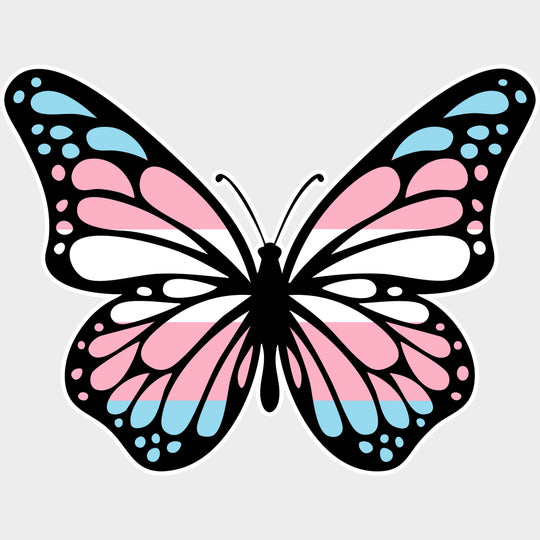 Butterfly - Transgender DTF Transfers transfer-kingdom Light Color Design (See Imaging)