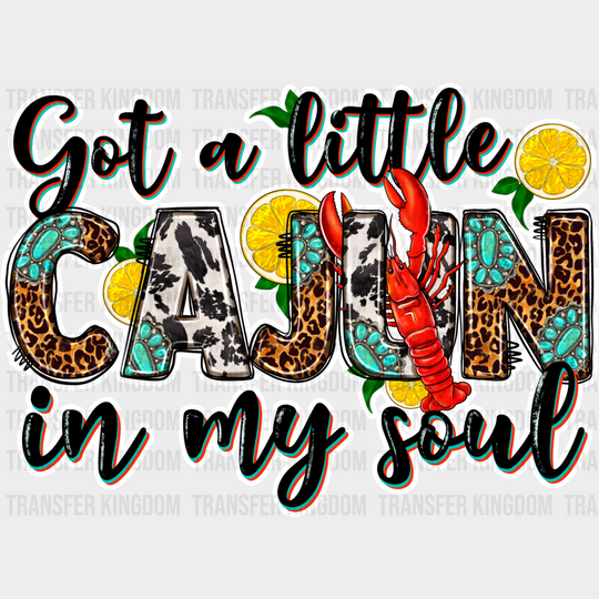 Cajun In My Soul - Crawfish Dtf Transfer Unisex S & M (10’’) / Light Color Design See Imaging