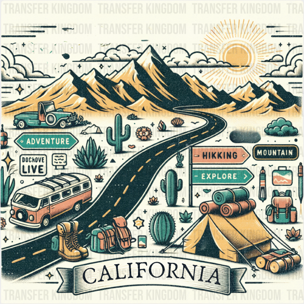 California Design - National Parks Dtf Transfers