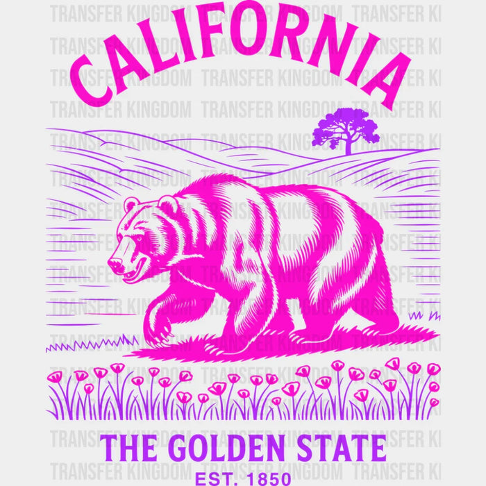 California The Golden State - States & Cities DTF Transfer