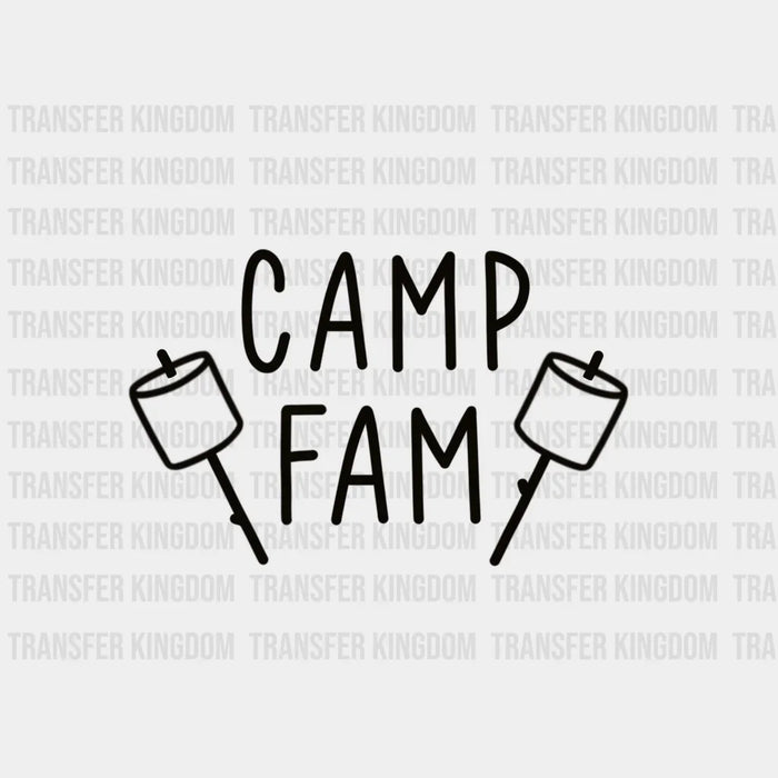Camp Fam Family Camping  - Camping Group Design - DTF heat transfer