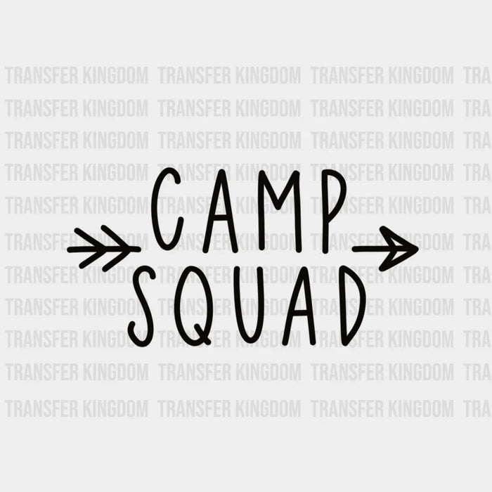 Camp Squad  Camping Crew  - Camping Group Design - DTF heat transfer