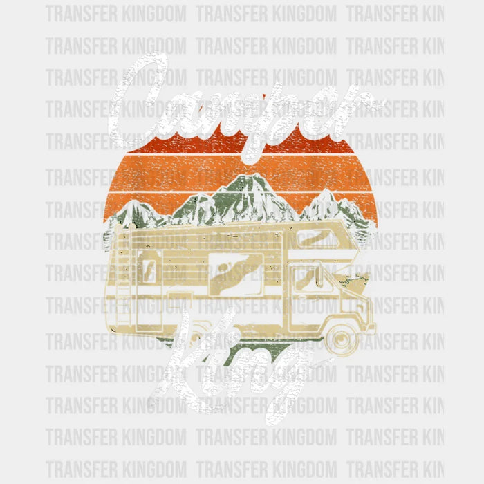 Camper King - Camping Vanlife Motorhome Design - DTF heat transfer