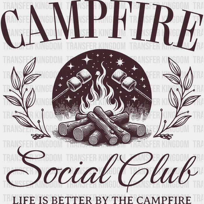 Campfire Social Club Design - Camping DTF heat transfer