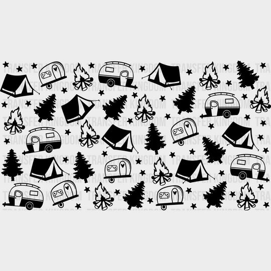 Camping Design - Outdoor Cup Wrap Uv Sticker Permanent Dtf Decal