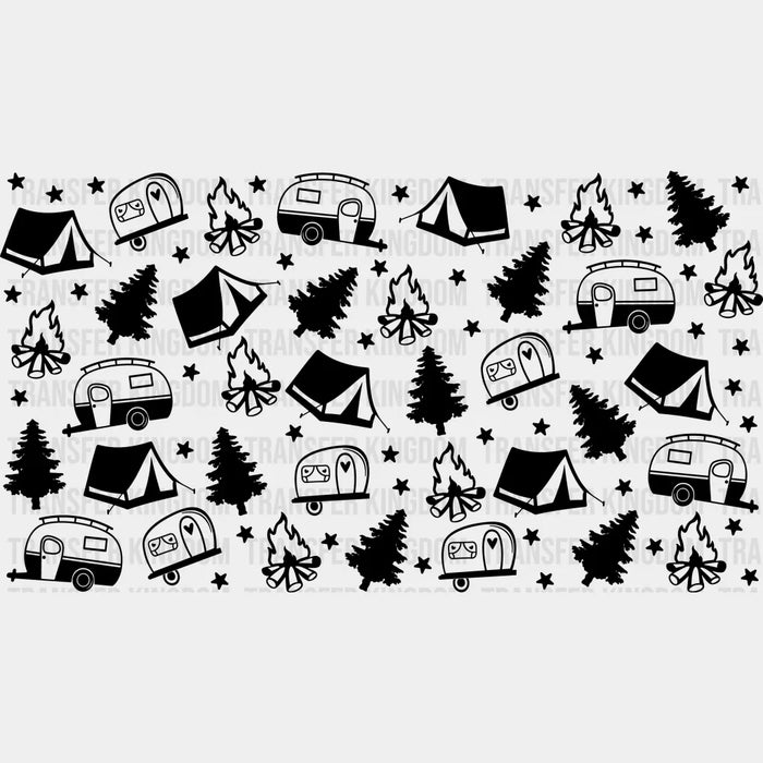 Camping Design - Outdoor Cup Wrap UV Sticker Permanent UV DTF Decal