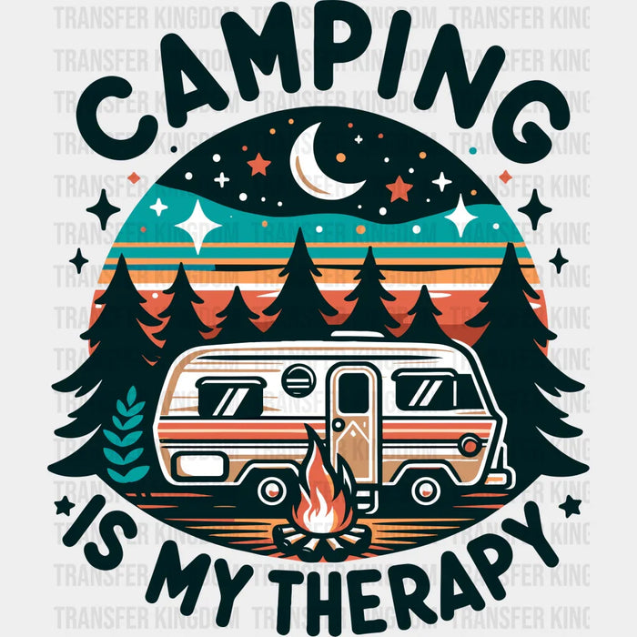 Camping is My Therapy Design - Camping DTF heat transfer