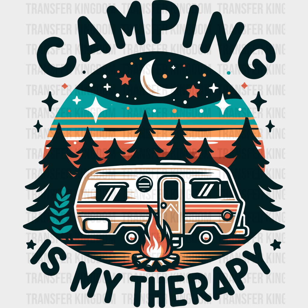 Camping Is My Therapy Design - Dtf Heat Transfer