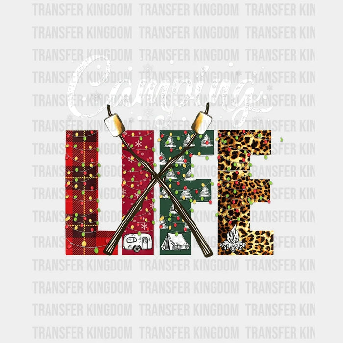 Camping Life Design - Camping DTF heat transfer