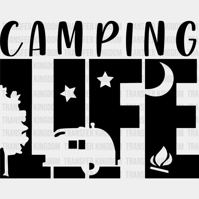 Camping Life Design - DTF heat transfer