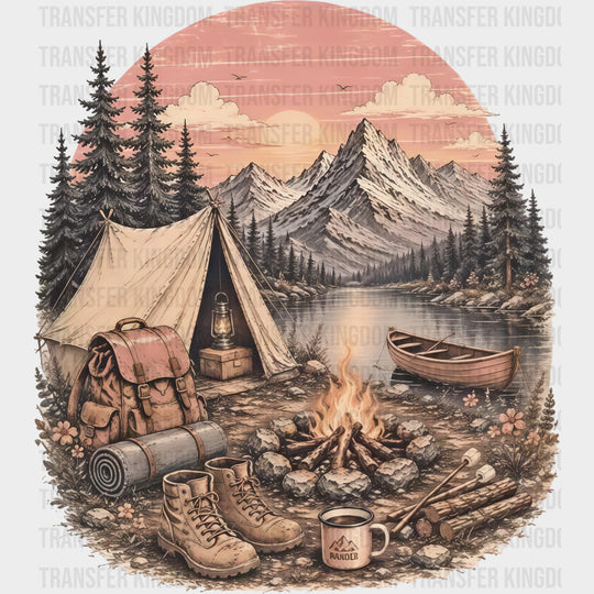 Camping Scene - Camping DTF Transfers