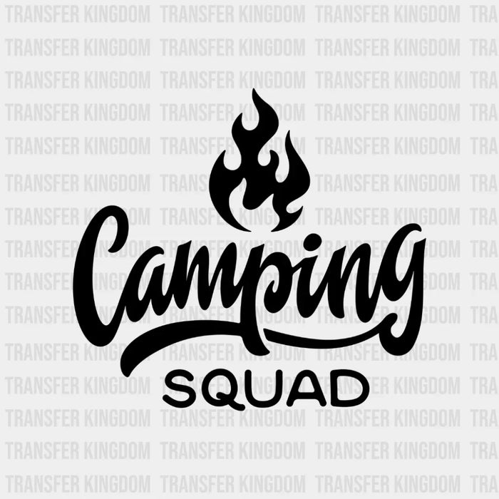 Camping Squad - Camping Group Design - DTF heat transfer