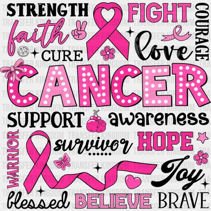 Cancer Awareness Support - Cancer DTF Transfer