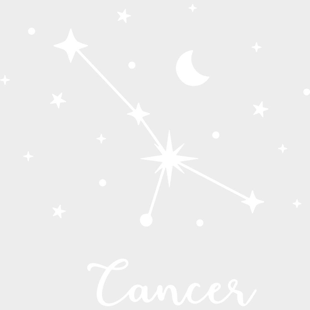Cancer Constellations - Zodiacs & Horoscopes DTF Transfers - Adult Unisex - S & M (10’’) / Light Color Design (See