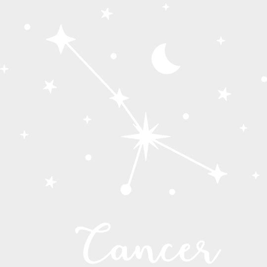 Cancer Constellations - Zodiacs & Horoscopes DTF Transfers - Adult Unisex - S & M (10’’) / Light Color Design (See