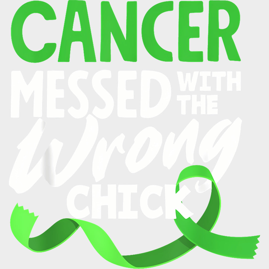 Cancer Messed With The Wrong Chick - Lymphoma DTF Transfers Adult Unisex - S & M (10’’) / Light Color Design (See