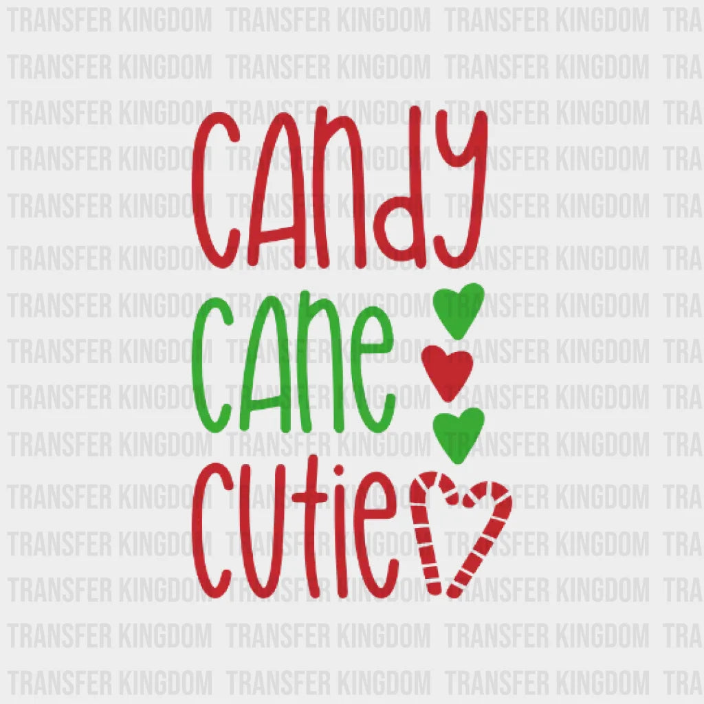 Candy Cane Cutie Christmas Design - Dtf Heat Transfer