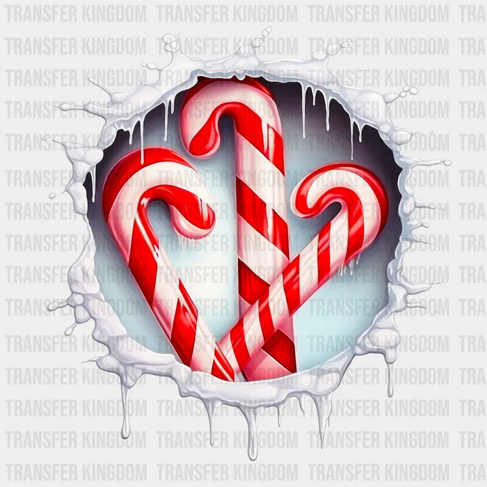 CANE CANDY Christmas Design - DTF heat transfer
