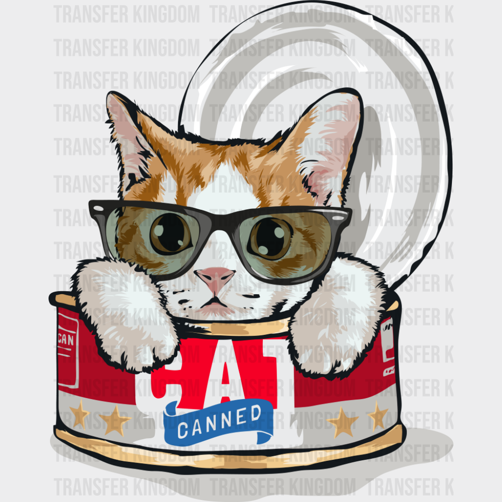Canned Cat - Cats DTF Transfer