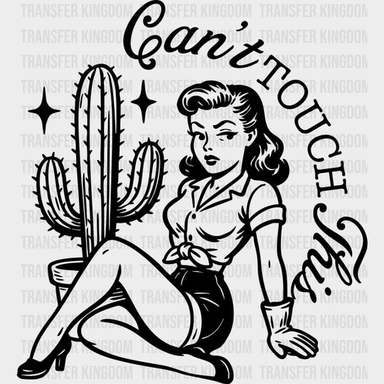 Can’t Touch This - Plants DTF Transfers Adult Unisex - S & M (10’’) / Dark Color Design (See Imaging)