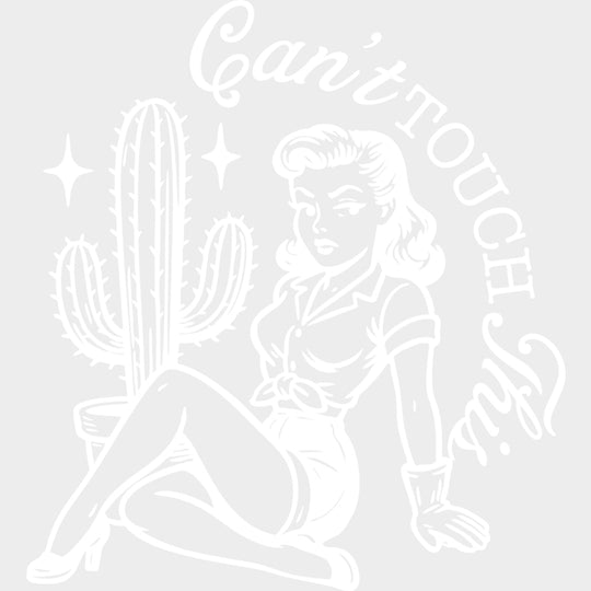 Can’t Touch This - Plants DTF Transfers Adult Unisex - S & M (10’’) / Light Color Design (See Imaging)
