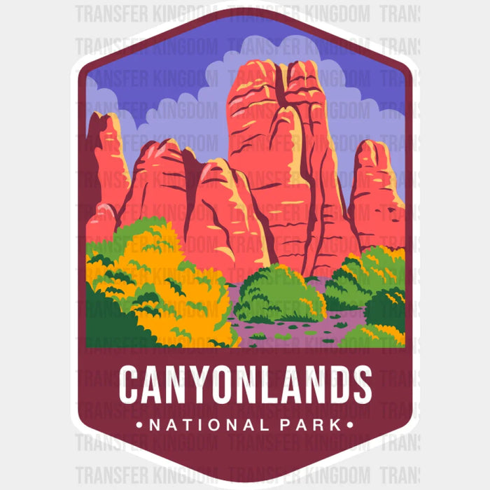 Canyonlands National Park Colorful Design - National Parks DTF Transfer